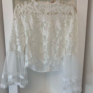 White lace blouse